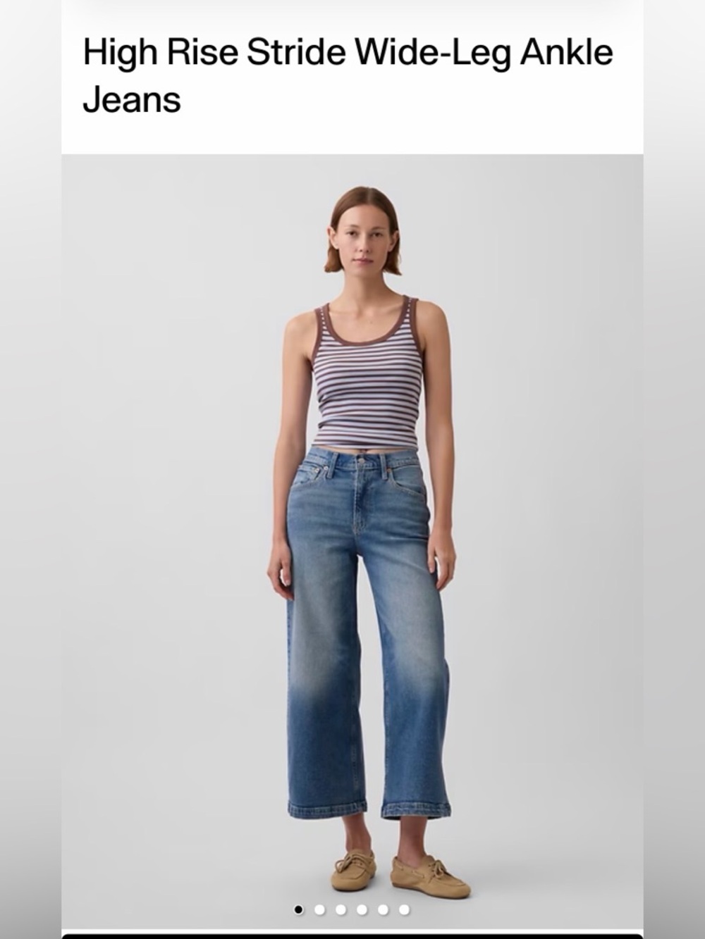 Gap High Rise Stride Ankle Jeans